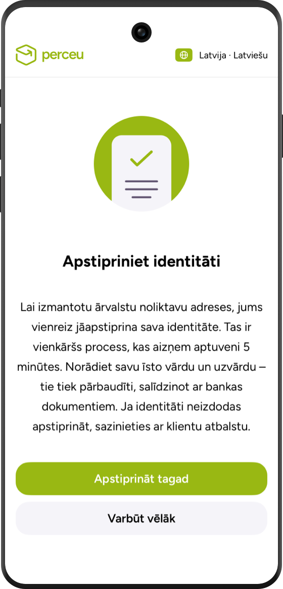 Identitātes apstiprināšana